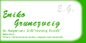 eniko grunczveig business card